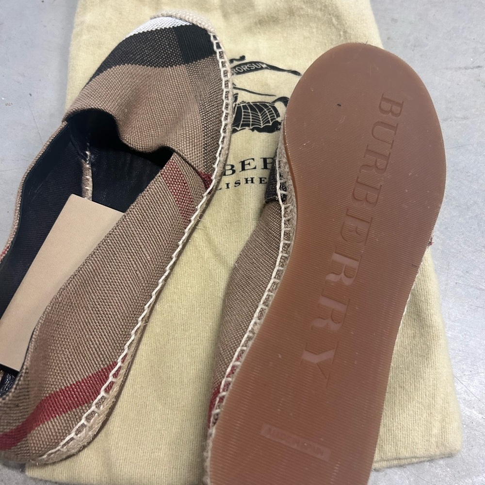 Burberry espadrilles. New w/dust bag